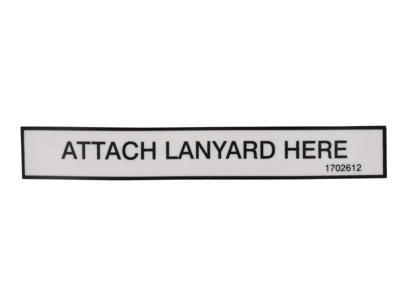 DECAL, LANYARD (D-RING)