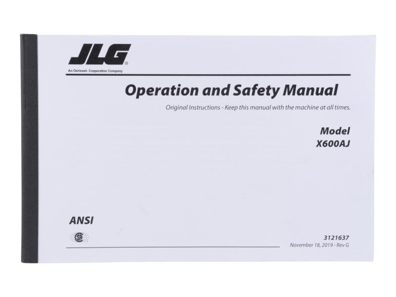 MNL, X600AJ OPER/SAFETY