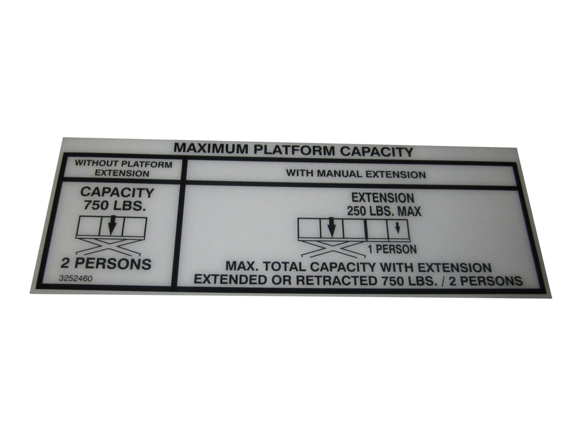 NAMEPLATE, CAP 750