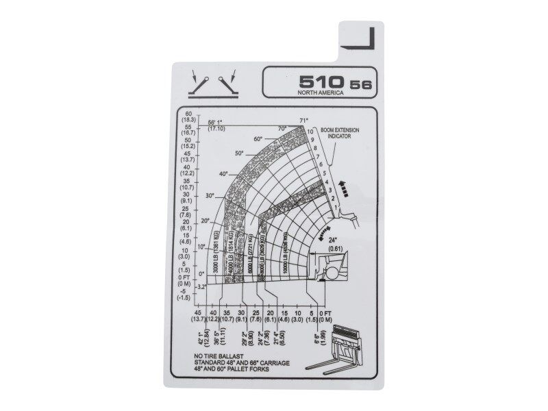 JCB-DECAL, LOAD CHART