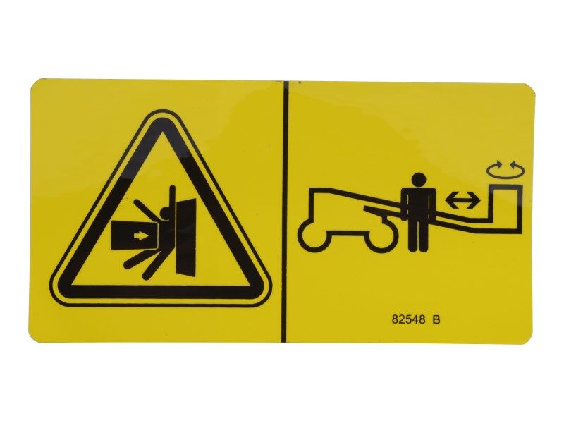 DECAL,WARN,CRUSH HAZARD PLAT