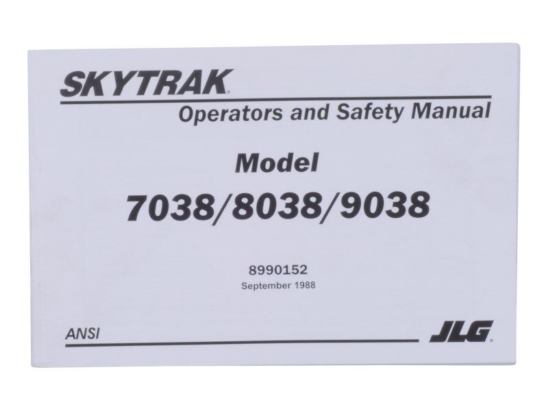 MANUAL OWNERS/OPER 70/80/9038