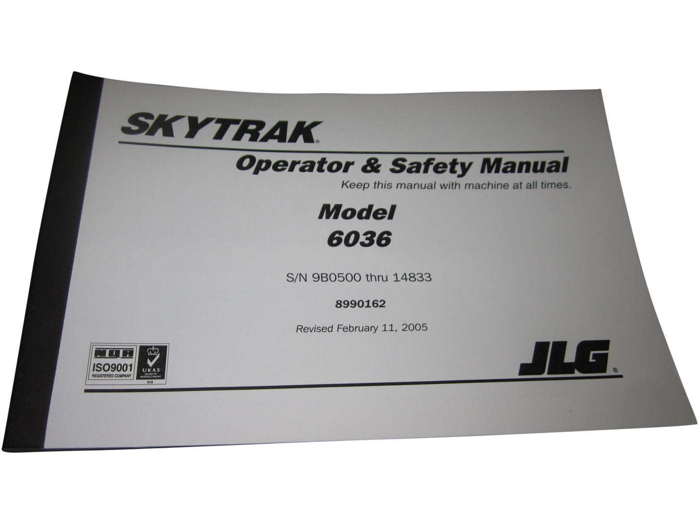 MANUAL OWNERS/OPER 6036/6036B