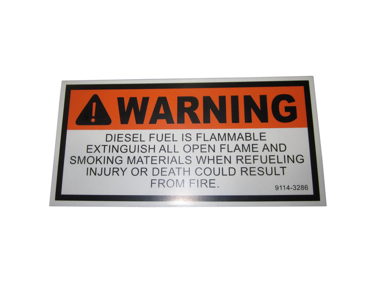 PLATE - WARNING