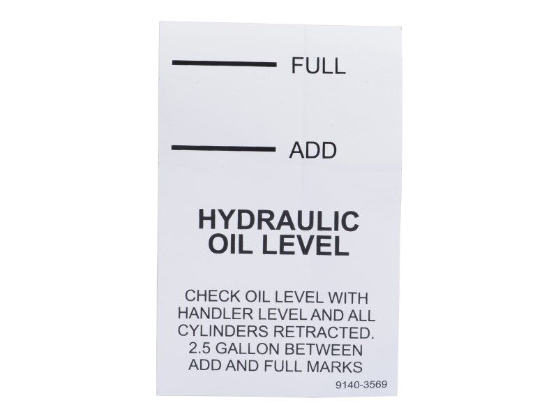DECAL - OIL LEVEL