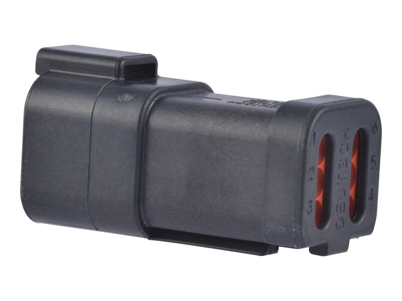 GN-CONN, RECEP 6 WAY ENDCAP DT