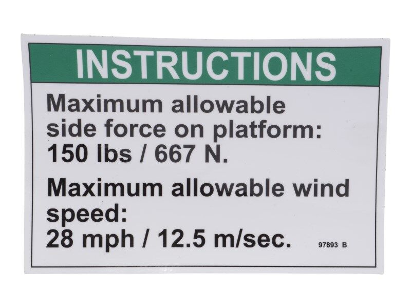 GN-DECAL, NOTICE SIDE FOR/WIND