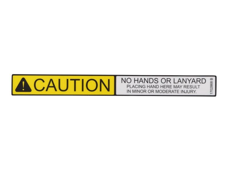 JLG® No Hands Decal
