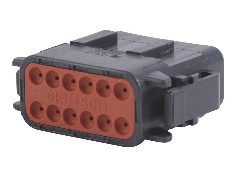 CONNECTOR, 12 POS BLACK