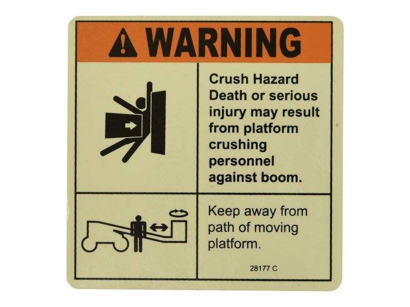 WARN CRUSH HAZARD