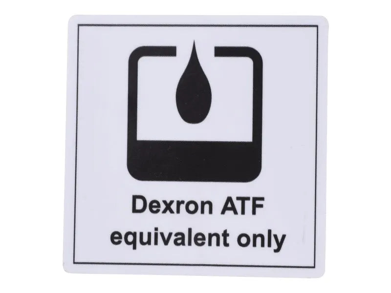 DECAL,USE DEXRON
