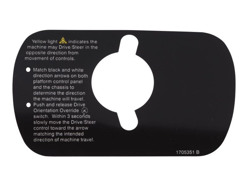 DECAL, DRIVE/STEER INSTR (DOM)