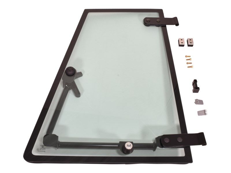 KIT,CAB DOOR WINDOW W/BUMPERS
