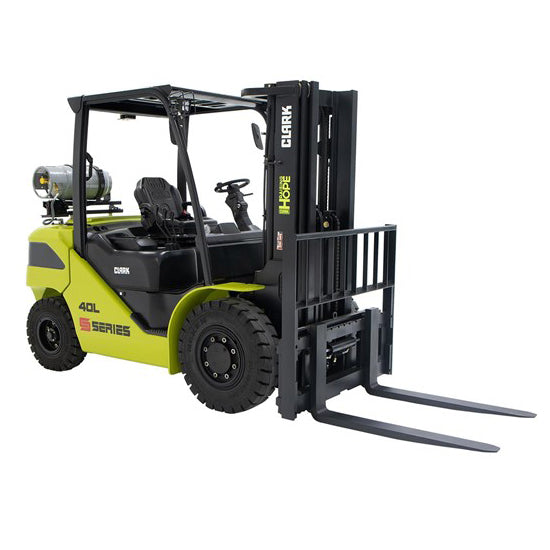 10,000lb Straight Mast Industrial Forklift, designed for heavy-duty lifting and material handling in warehouses and construction sites.