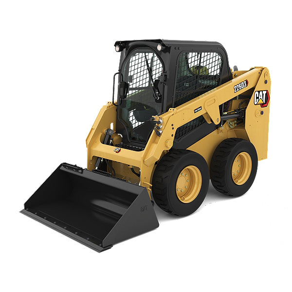 Commercial skid steer loader with 1000lb-1499lb capacity, ideal for construction and landscaping projects.