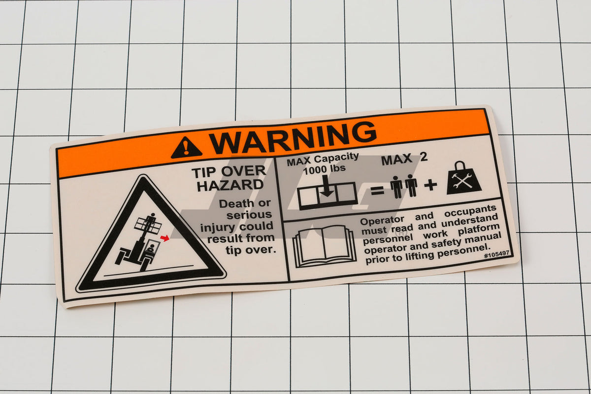 DECAL, PLATFORM CAPACITY