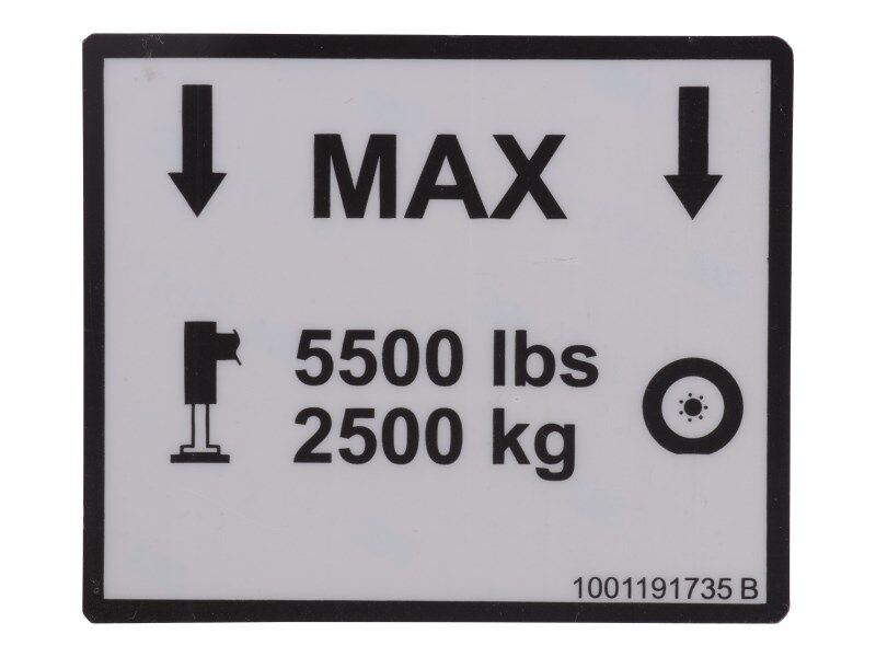 DECAL,MAX LOAD