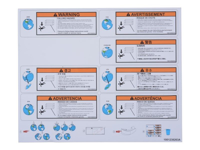 DECAL,WARNING FALLING HAZARD