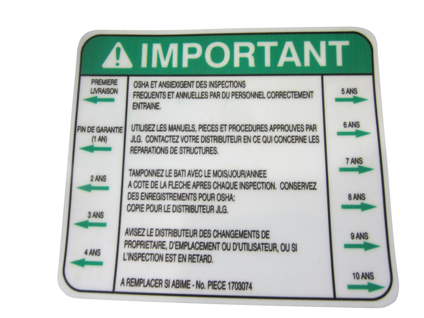 DECAL, INSPECTION (FRE ANSI)