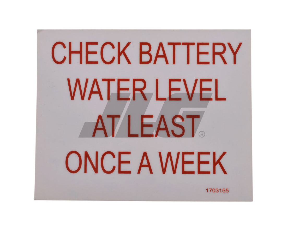 DECAL, BATT. CHECK (AUST.)