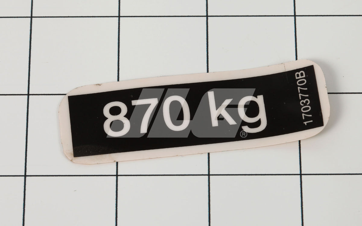 DECAL, MAX LOAD DECAL