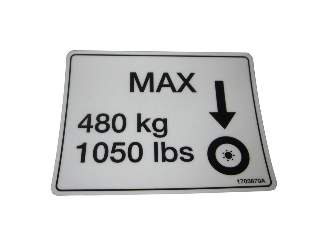 DECAL,WHEEL LOAD 1932E2