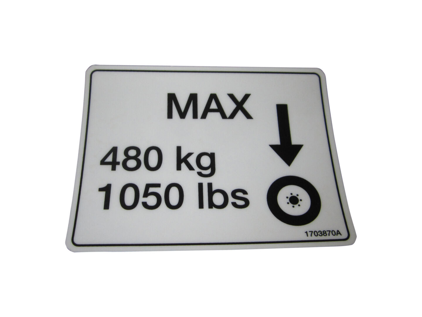DECAL,WHEEL LOAD 1932E2