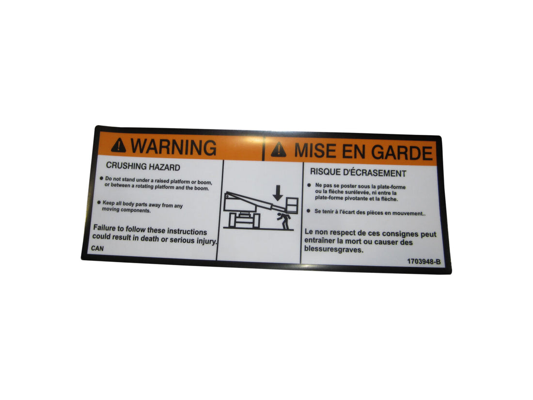 DECAL,WARNING CRUSHING (CAN)