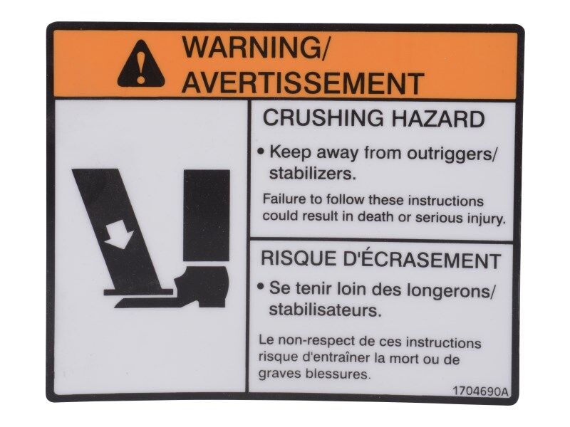 DECAL,O/R WARNING(ENG,FRE)