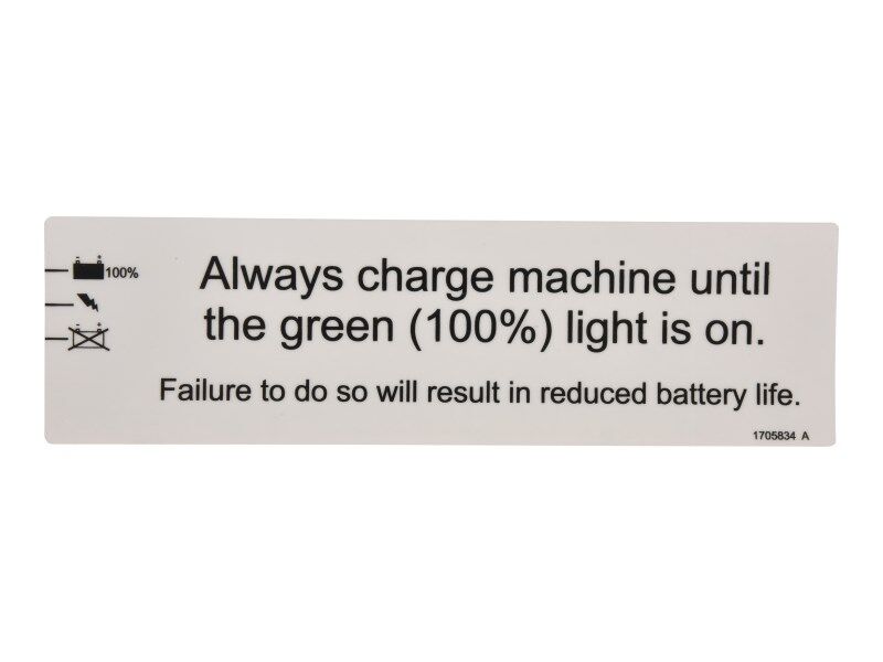 DECAL,BATTERY CHARGING