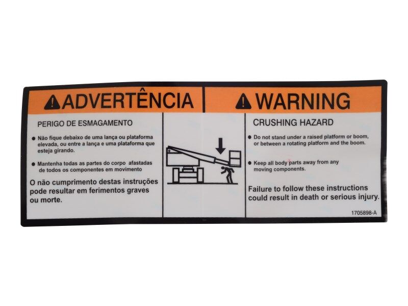 DECAL,WARN,CRUSHING (BRZ POR)
