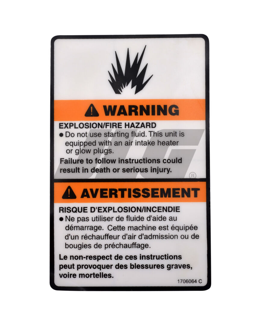 DECAL,WARNING EXPLOSION – Skyworks LLC