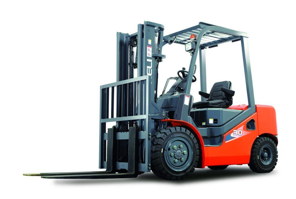 3,500lb Straight Mast Ind Forklift