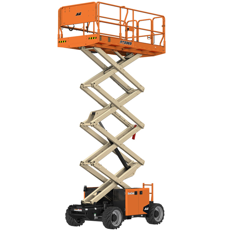 33' Scissor Lift - Internal Combustion, w/Out-Riggers – Skyworks LLC
