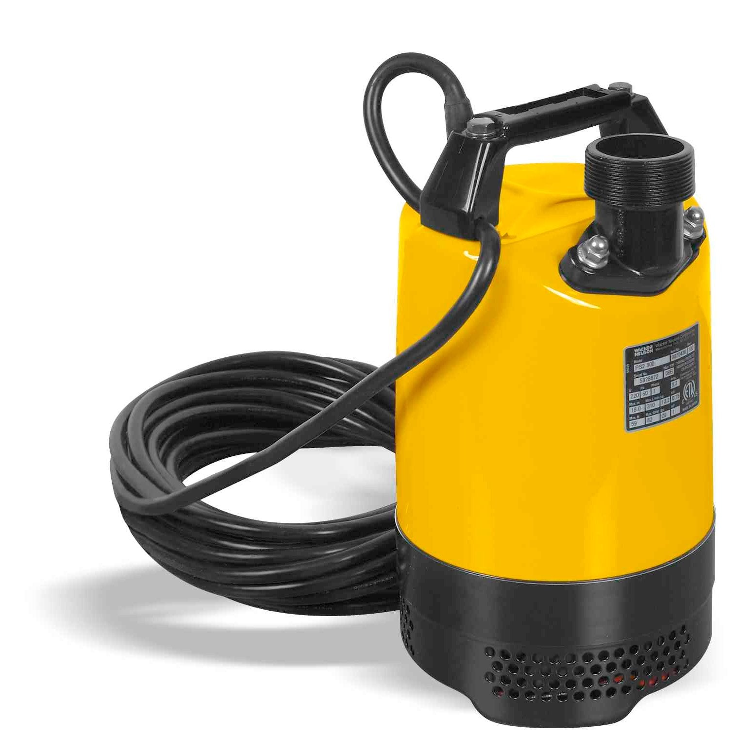 High-performance 2-inch submersible pump for rent for industrial water drainage applications