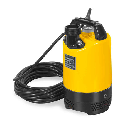 High-performance 2-inch submersible pump for industrial water drainage applications, rear view