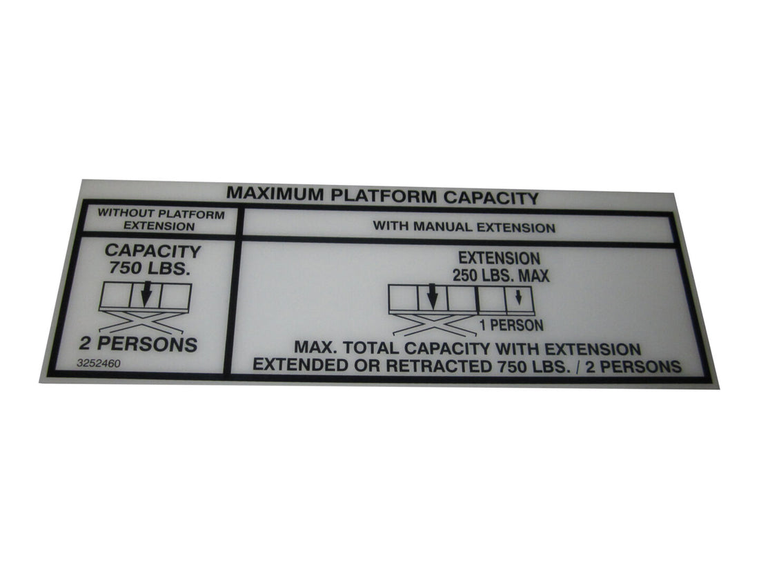NAMEPLATE, CAP 750