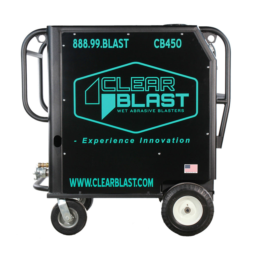 400 Vapor Blast System for rent, an advanced surface preparation machine designed for efficient cleaning, deburring, and finishing of various surfaces.