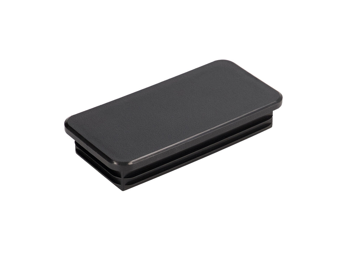 RECTANGULAR END CAP BLACK