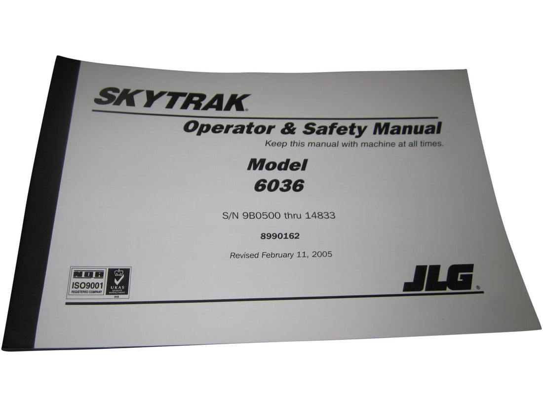 MANUAL OWNERS/OPER 6036/6036B