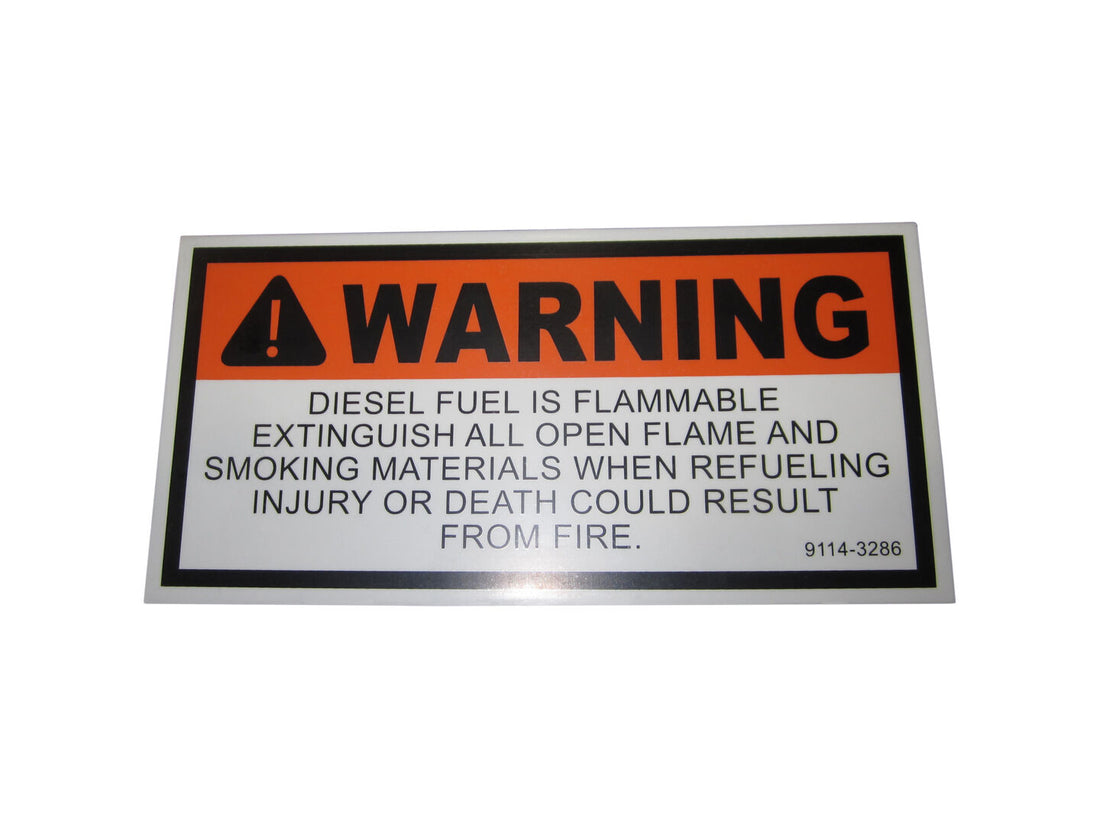 PLATE - WARNING