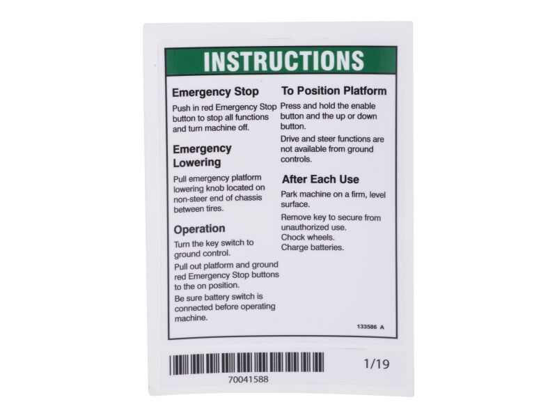 GN-DECAL,INSTRUCTIONS, OPER