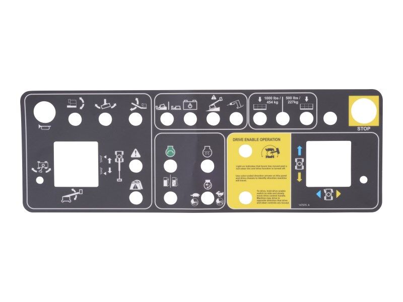 GN-DECAL, PLTFM CTRL PANEL