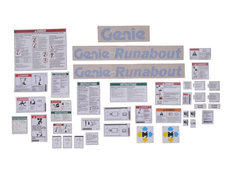 GN-KIT,DECAL SAFETY/INST WORDS