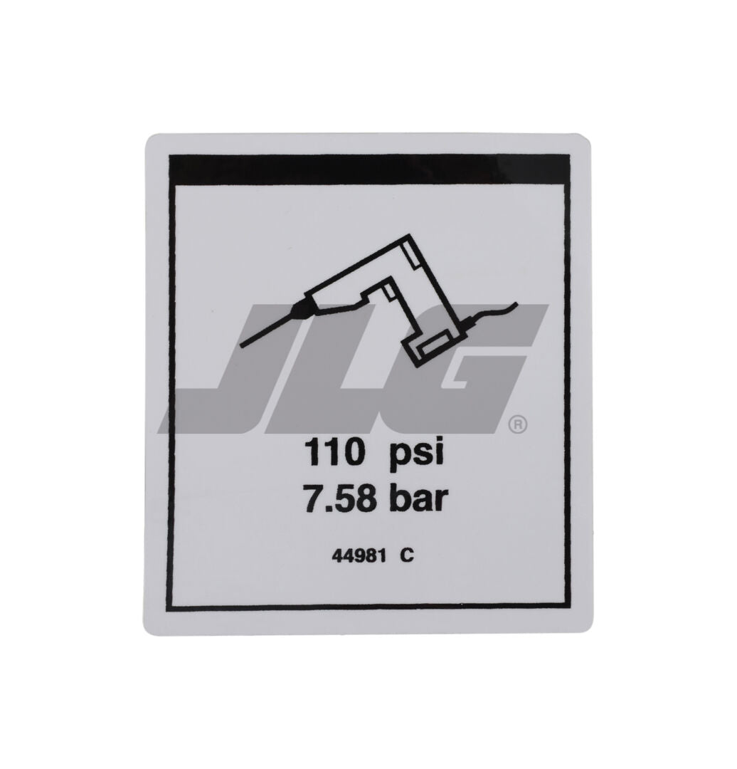 GN-LABEL,AIRLINE 110 PSI