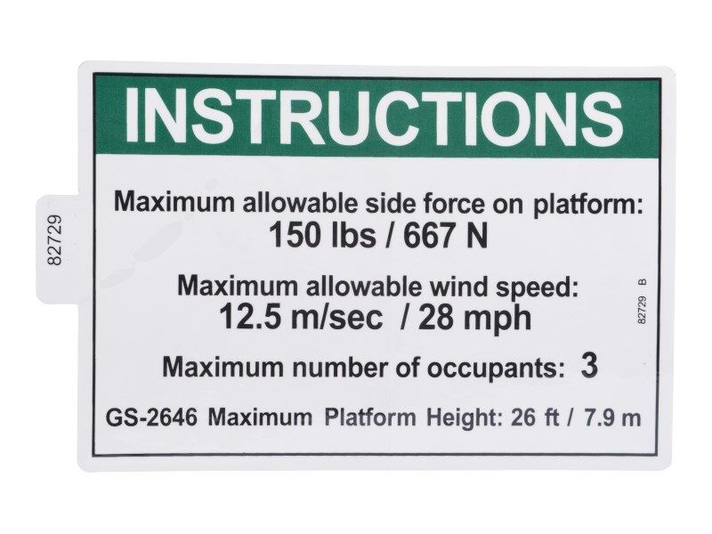 GN-DECAL,SIDE FRC ANSI 2646