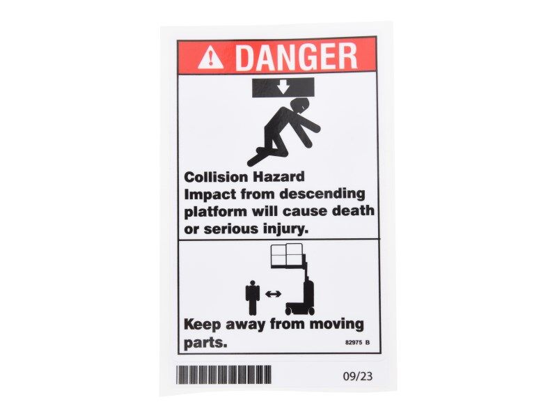 GN-DECAL,DANGER, COLLISION