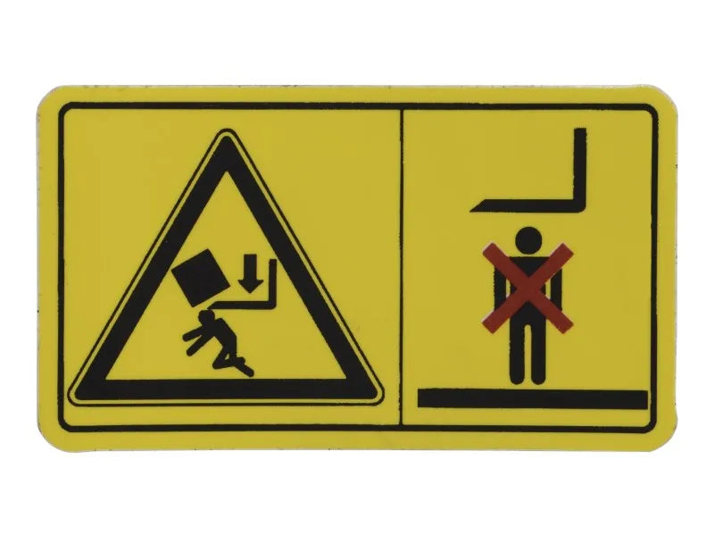 DECAL,CRUSH HAZARD WARNING