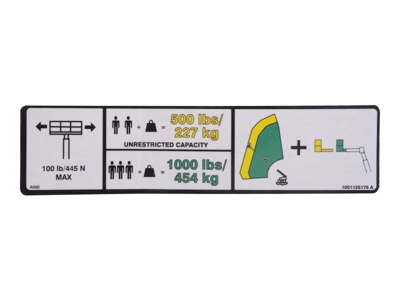 DECAL,DUAL CAPACITY(ANSI)(GND)