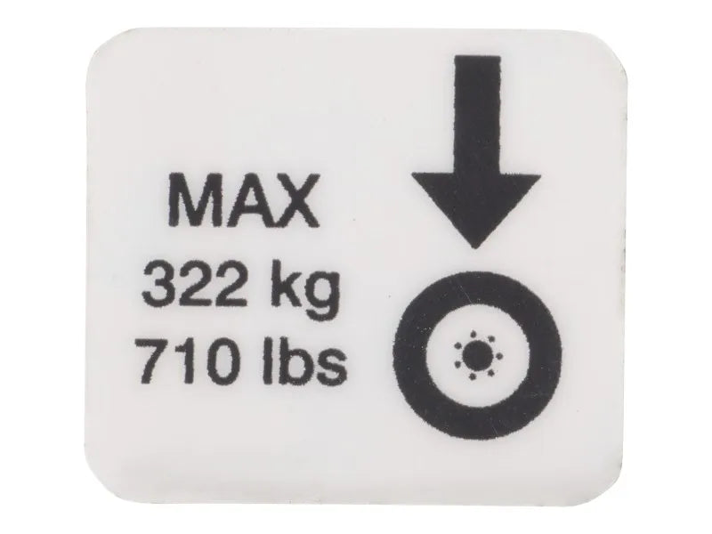 DECAL,MAX WHEEL LOAD